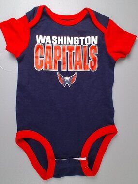 NHL Washington Capitals Infant Short-sleeve Bodysuit, 3-6 M